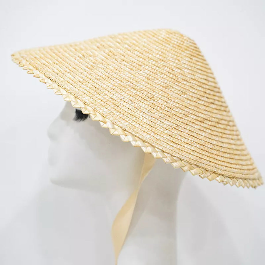 Straw Sun Hat Yellow / One Size Apparel and Accessories