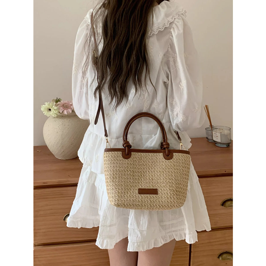 Straw Woven Crossbody Bag Apparel and Accessories