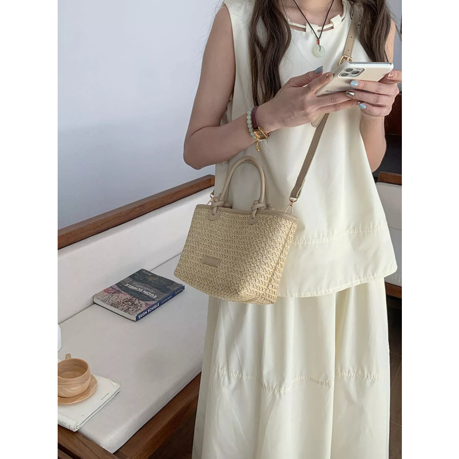 Straw Woven Crossbody Bag Apparel and Accessories