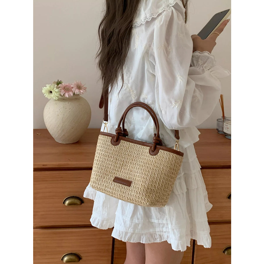 Straw Woven Crossbody Bag Apparel and Accessories