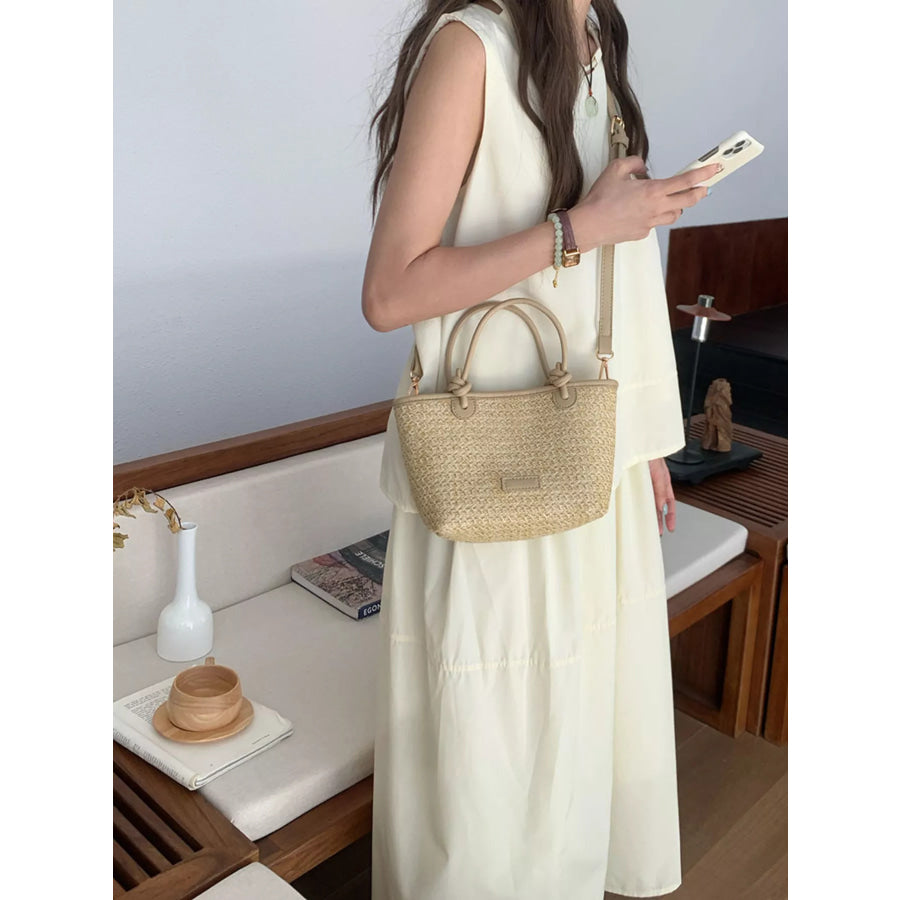 Straw Woven Crossbody Bag Apparel and Accessories
