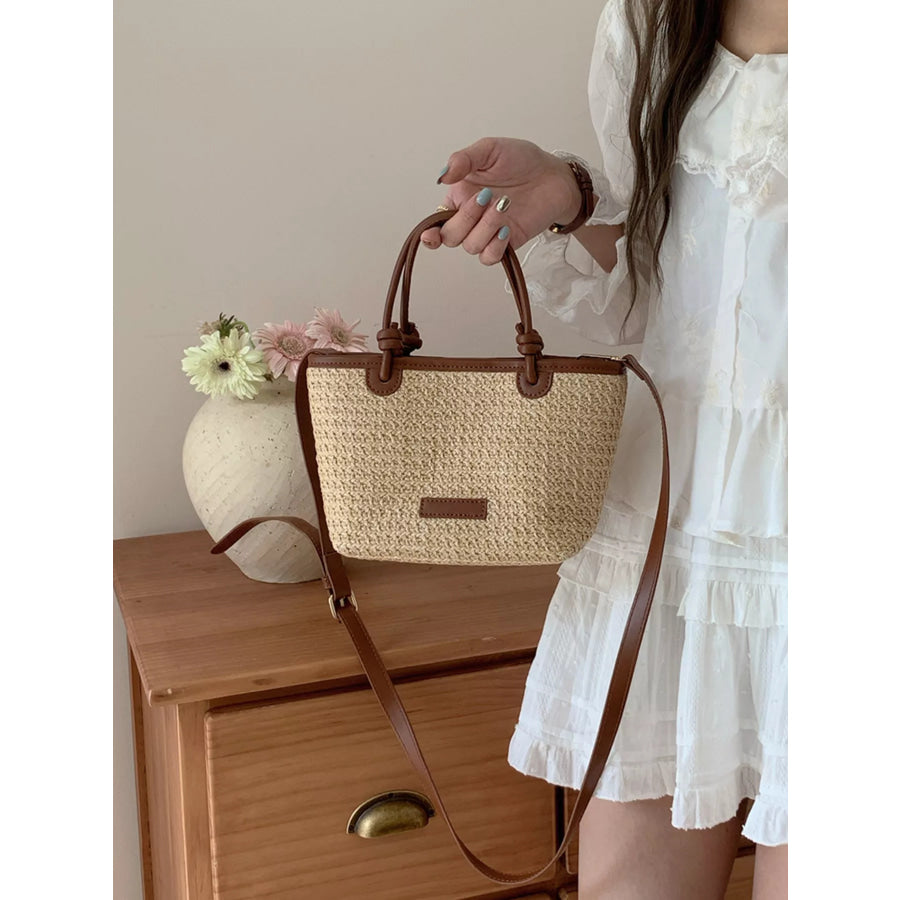 Straw Woven Crossbody Bag Apparel and Accessories