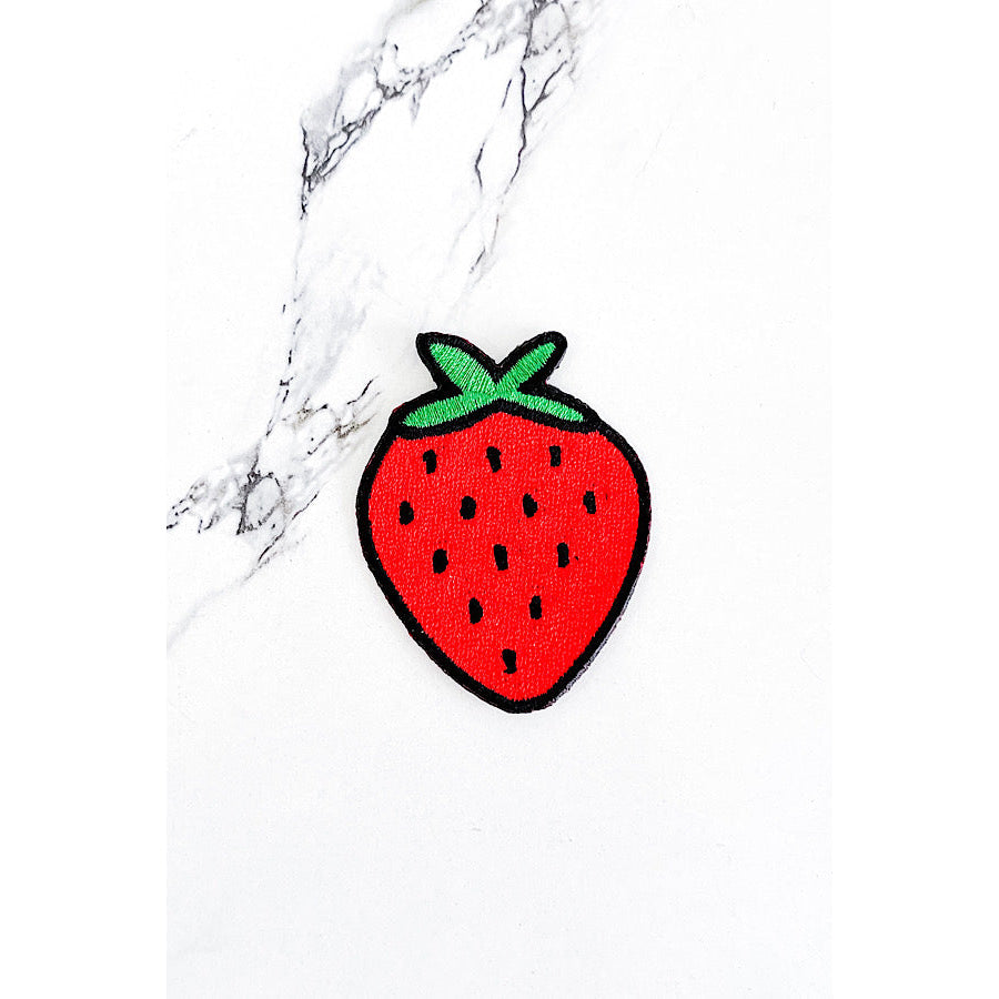 Strawberry Embroidered Patch WS 600 Accessories