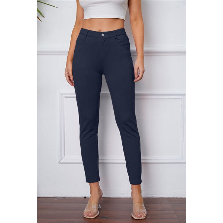 StretchyStitch Pants by Basic Bae Navy / S Clothing
