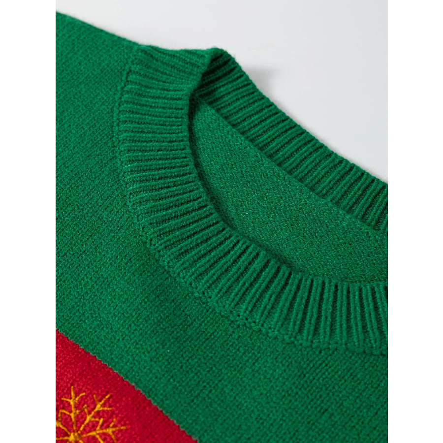 Stripe Festive Holly Jolly Sequin Christmas Holiday Sweater Apparel and Accessories