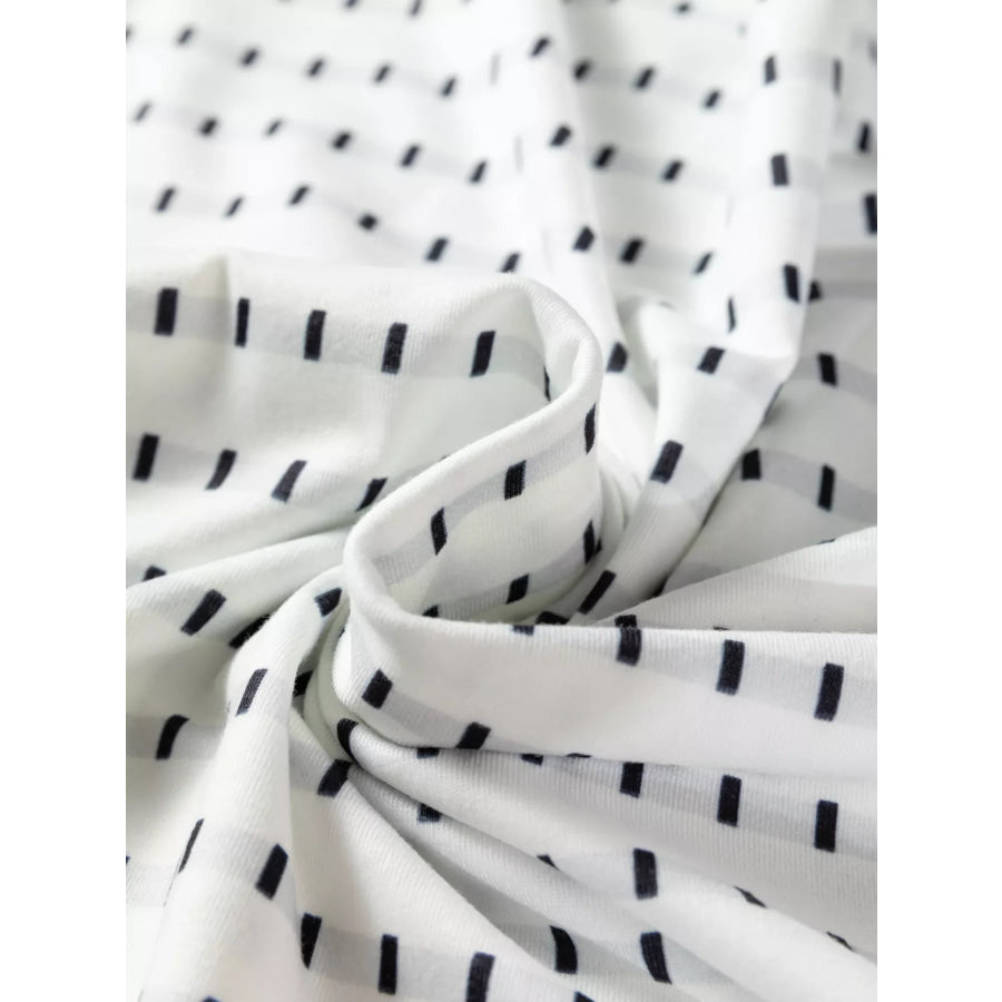 Stripe Raglan Patchwork Long Sleeve Top Apparel and Accessories