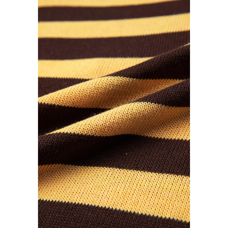 Stripe Striped Drop Shoulder Colorblock Pullover Sweater Apparel and Accessories