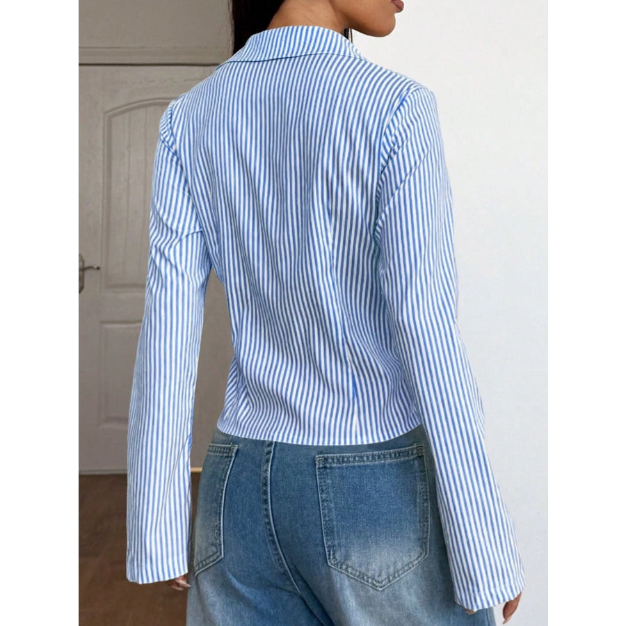 Striped Button-Down Slim Fit Shirt Apparel and Accessories