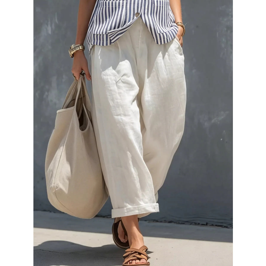 Striped Button Down Vest and Pants Set Apparel Accessories