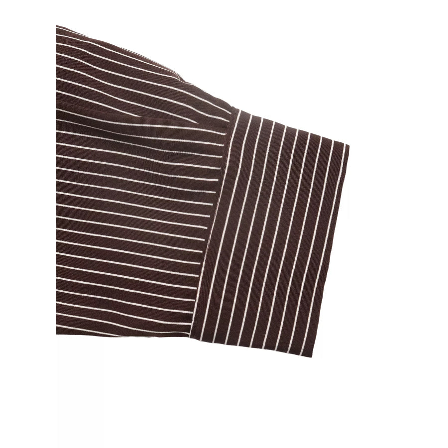 Striped Button-Up Bodysuit Apparel and Accessories