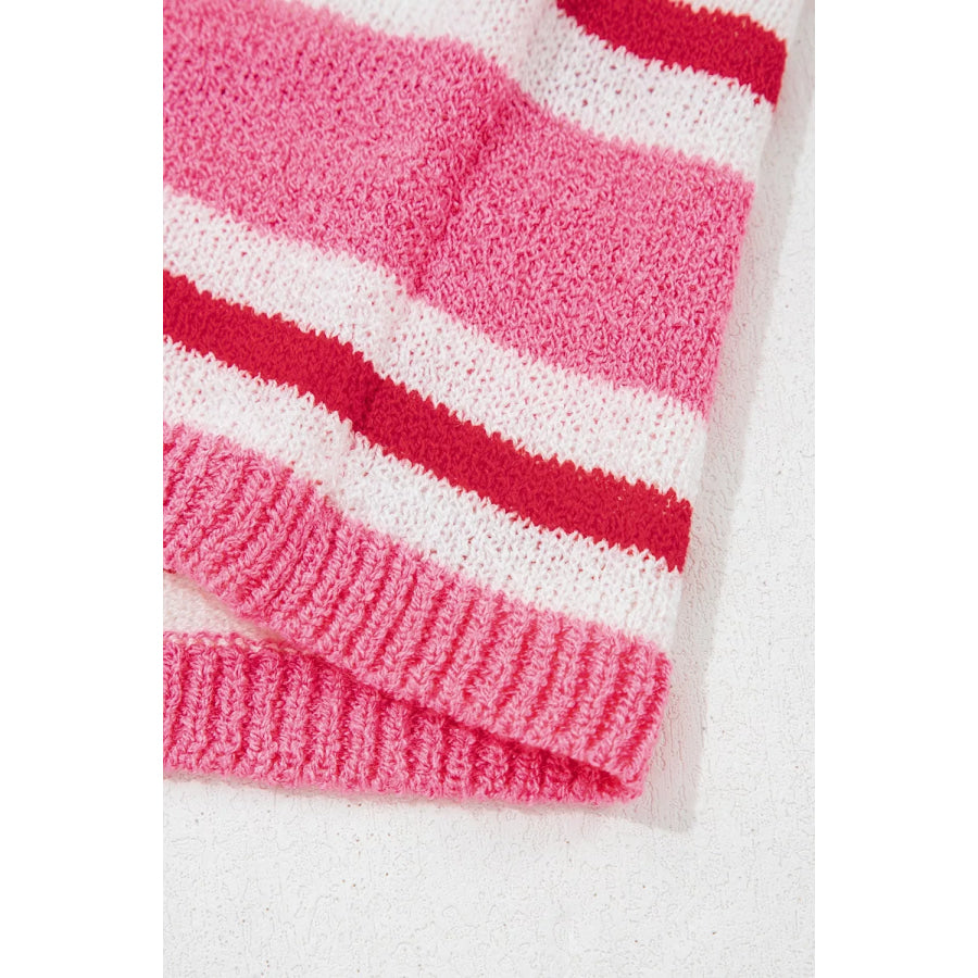 Striped Button-Up Cardigan Apparel and Accessories