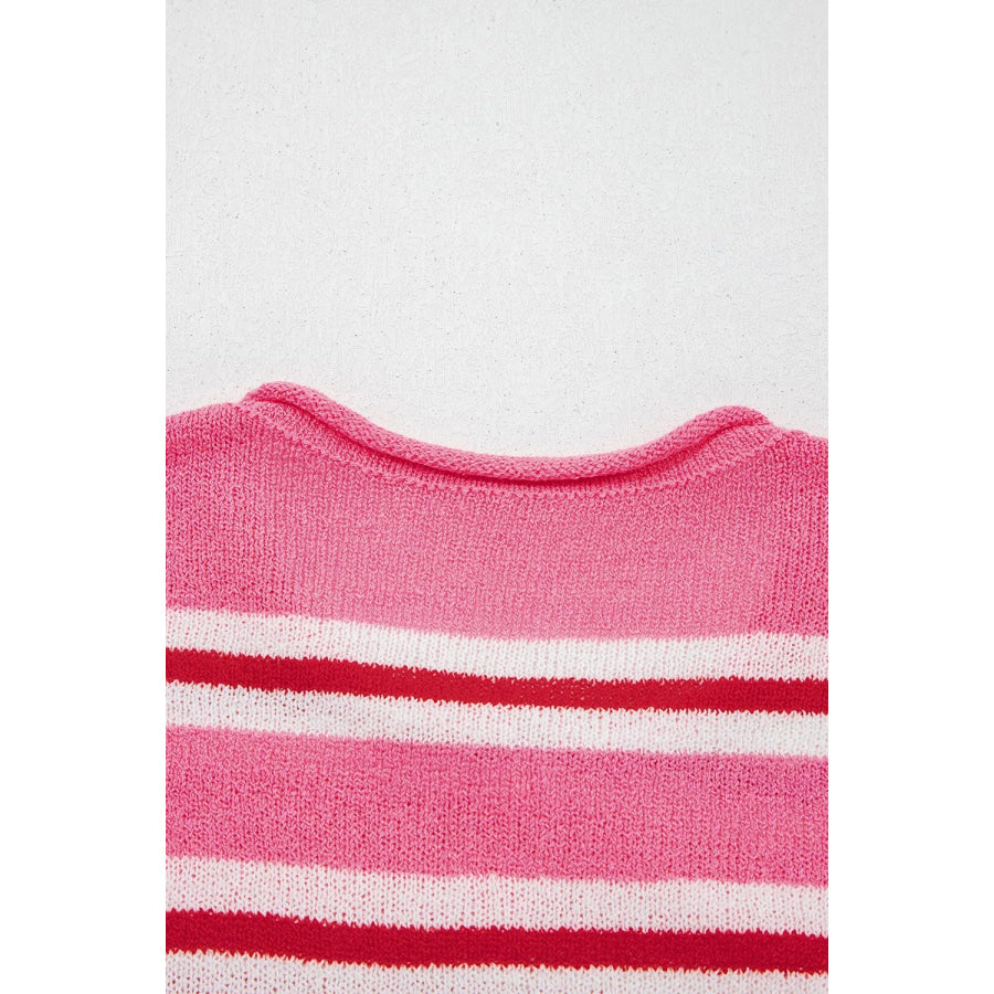 Striped Button-Up Cardigan Apparel and Accessories