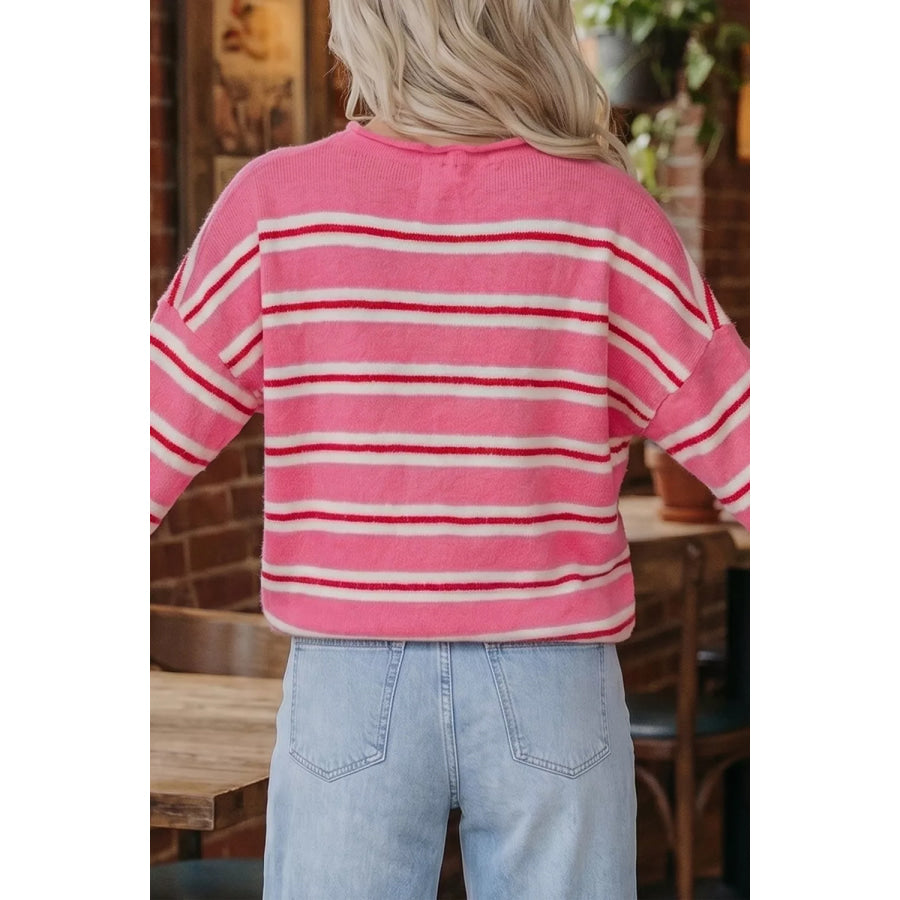 Striped Button-Up Cardigan Apparel and Accessories