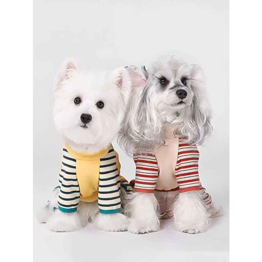 Striped Comfortable Pet Jumpsuit Apparel and Accessories