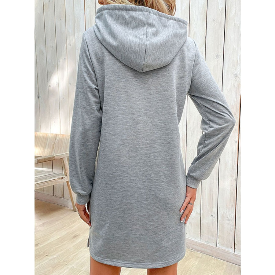 Striped Drawstring Long Sleeve Hoodie