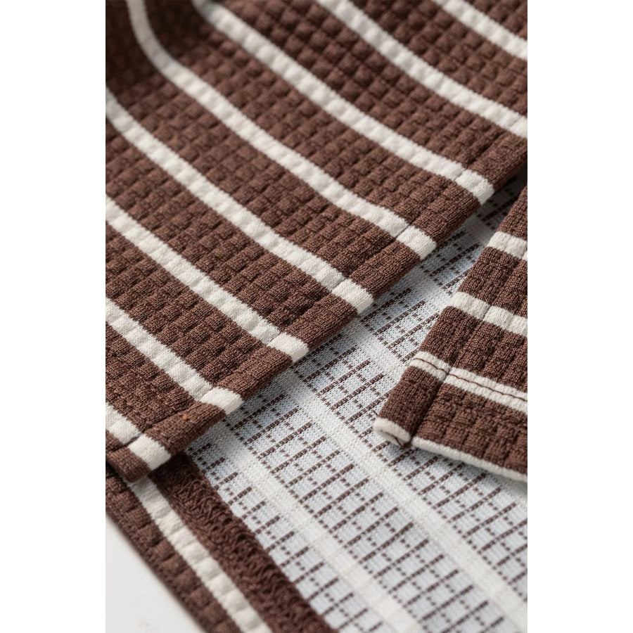 Striped Dropped Shoulder Sweatshirt Apparel and Accessories