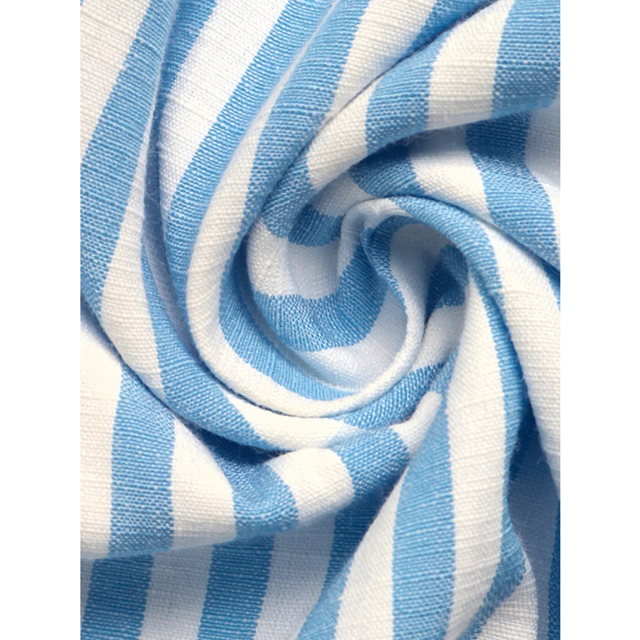 Striped Halter Neck Maxi Dress Apparel and Accessories