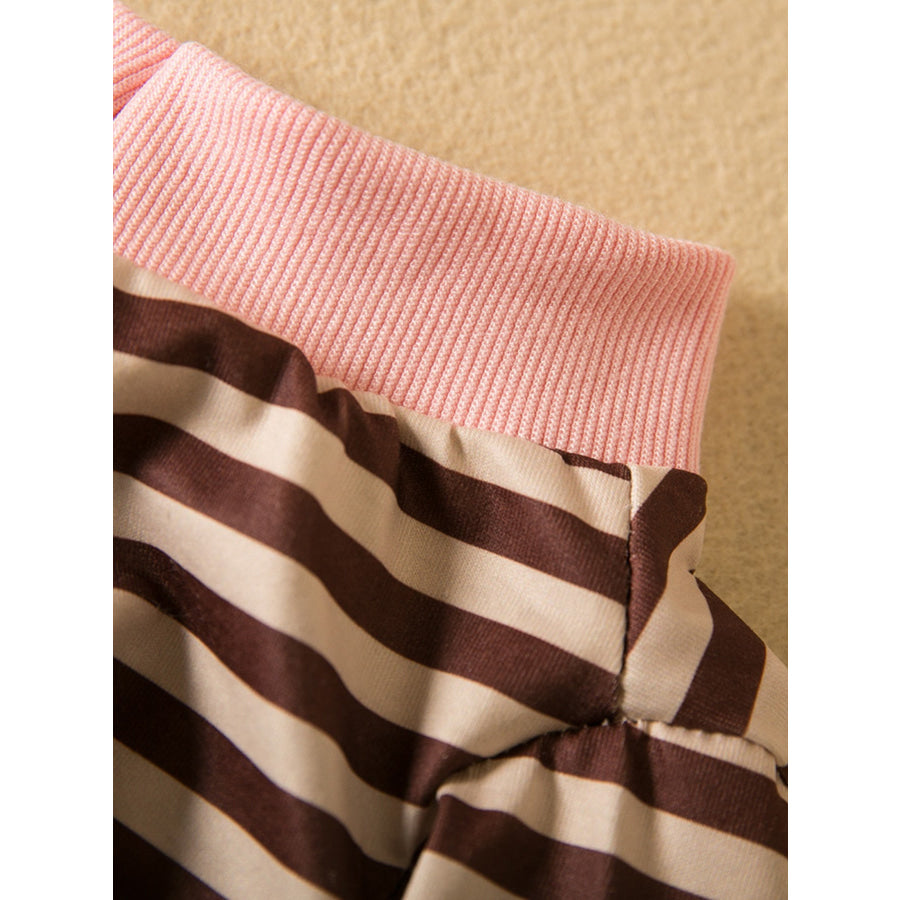 Striped Heart Patch Pet Top Apparel and Accessories
