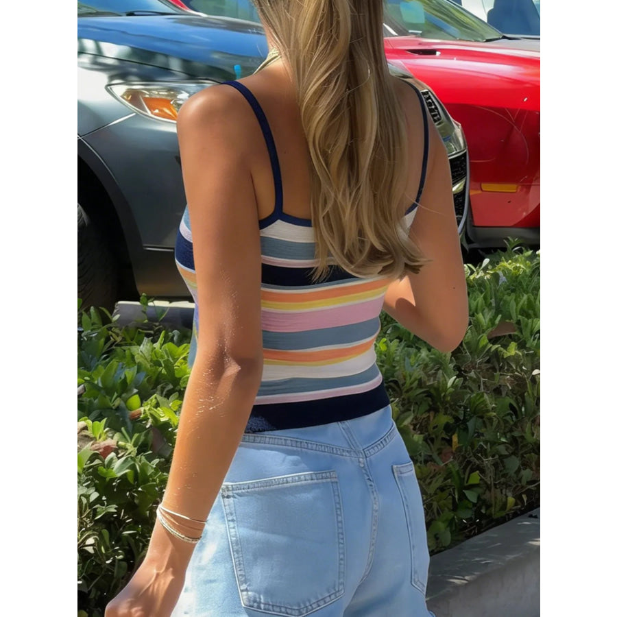 Striped Knit Cami Apparel and Accessories