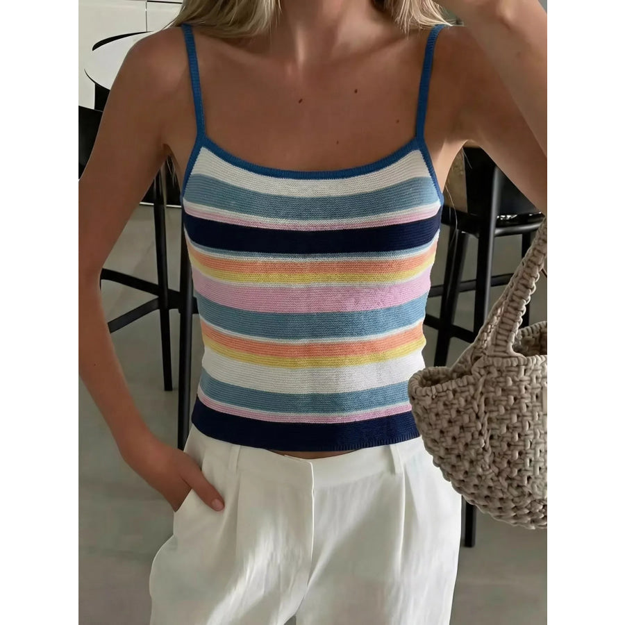 Striped Knit Cami Apparel and Accessories