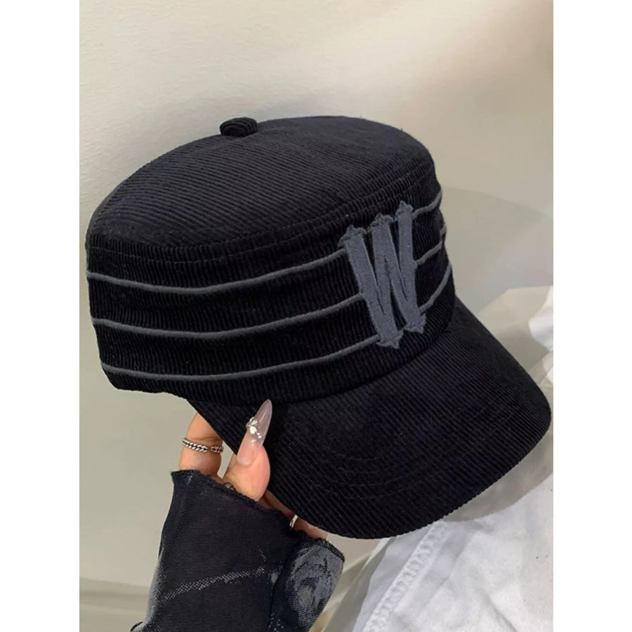 Striped Letter ’W’ Baseball Cap Apparel and Accessories
