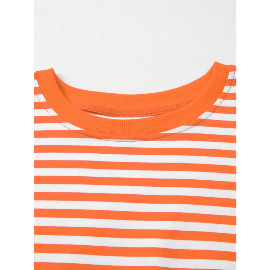 Striped Long Sleeve Casual Sweatshirt Apparel and Accessories