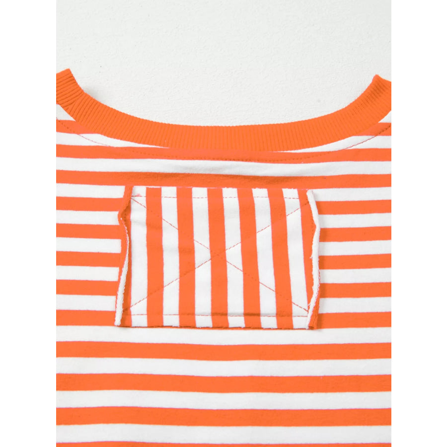 Striped Long Sleeve Casual Sweatshirt Apparel and Accessories
