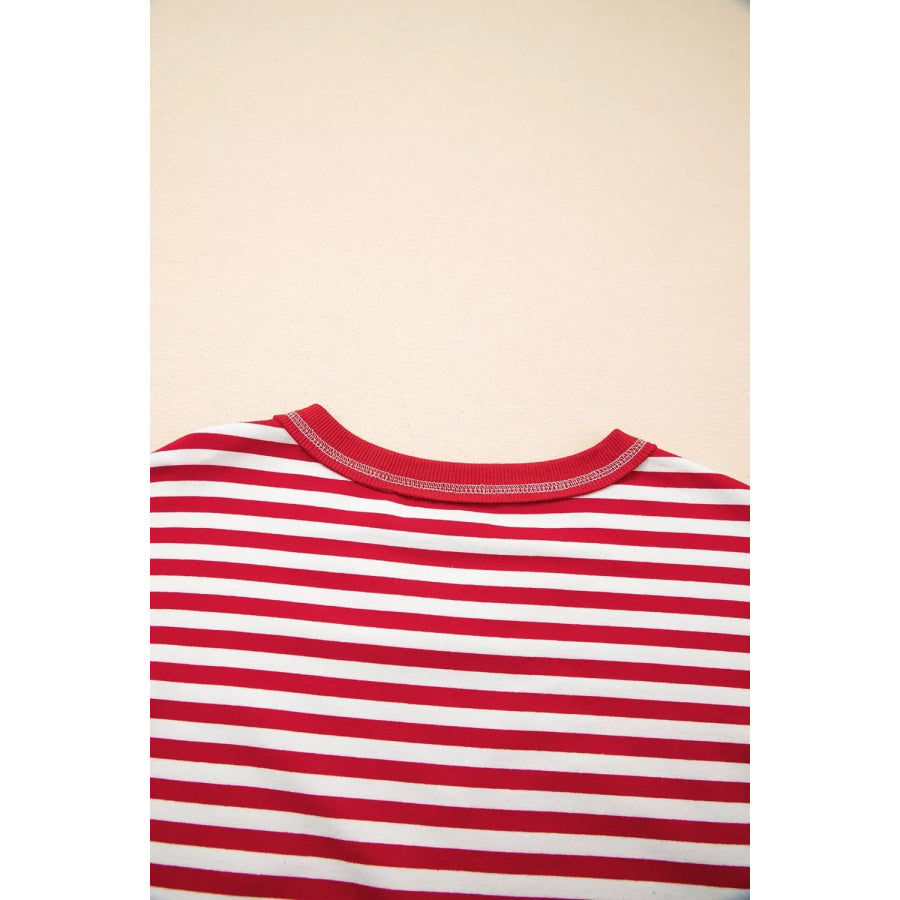 Striped Long Sleeve Casual Sweatshirt Apparel and Accessories