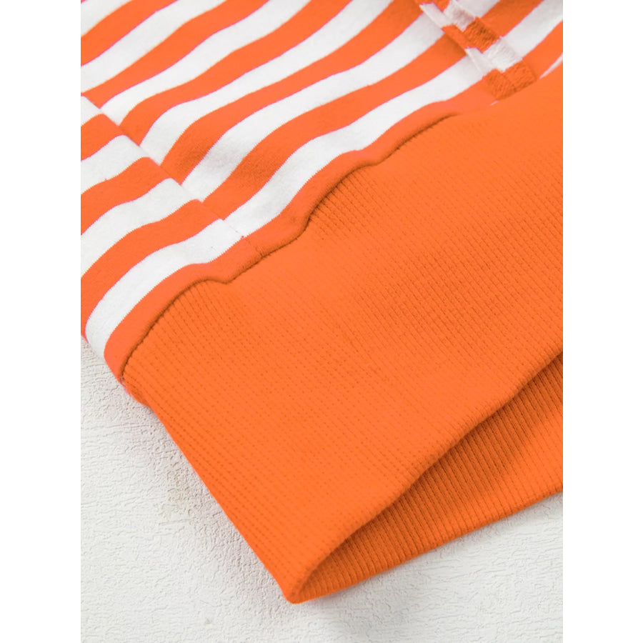 Striped Long Sleeve Casual Sweatshirt Apparel and Accessories