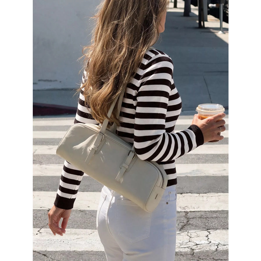 Striped Long Sleeve Knit Top Apparel and Accessories