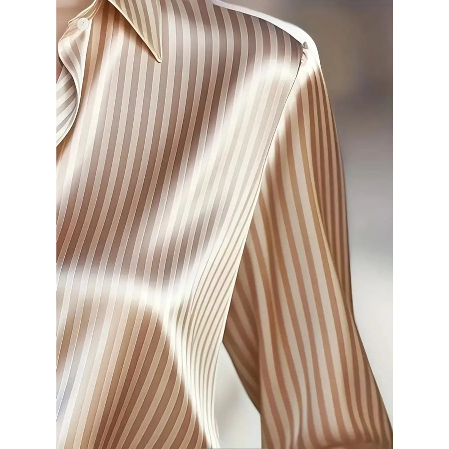 Striped Long Sleeve Shirt Apparel and Accessories