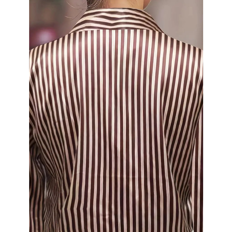 Striped Long Sleeve Shirt Apparel and Accessories