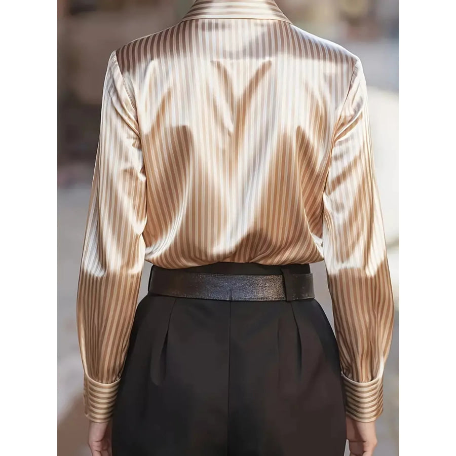 Striped Long Sleeve Shirt Apparel and Accessories