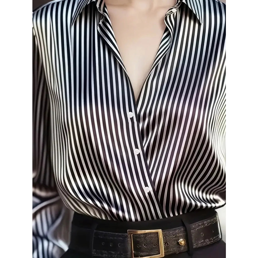 Striped Long Sleeve Shirt Apparel and Accessories
