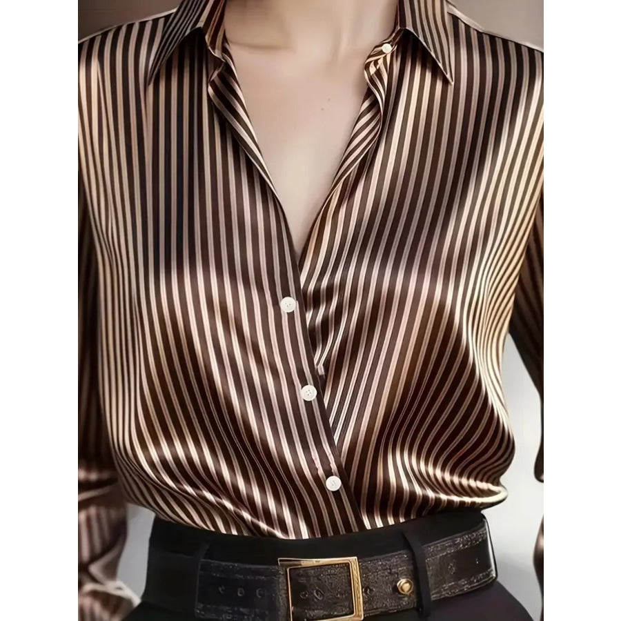 Striped Long Sleeve Shirt Apparel and Accessories