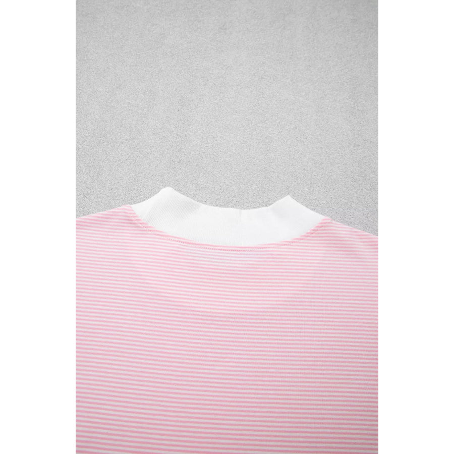 Striped Long Sleeve Top and Pants Set Apparel and Accessories