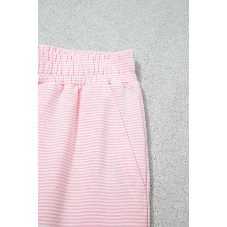 Striped Long Sleeve Top and Pants Set Apparel and Accessories