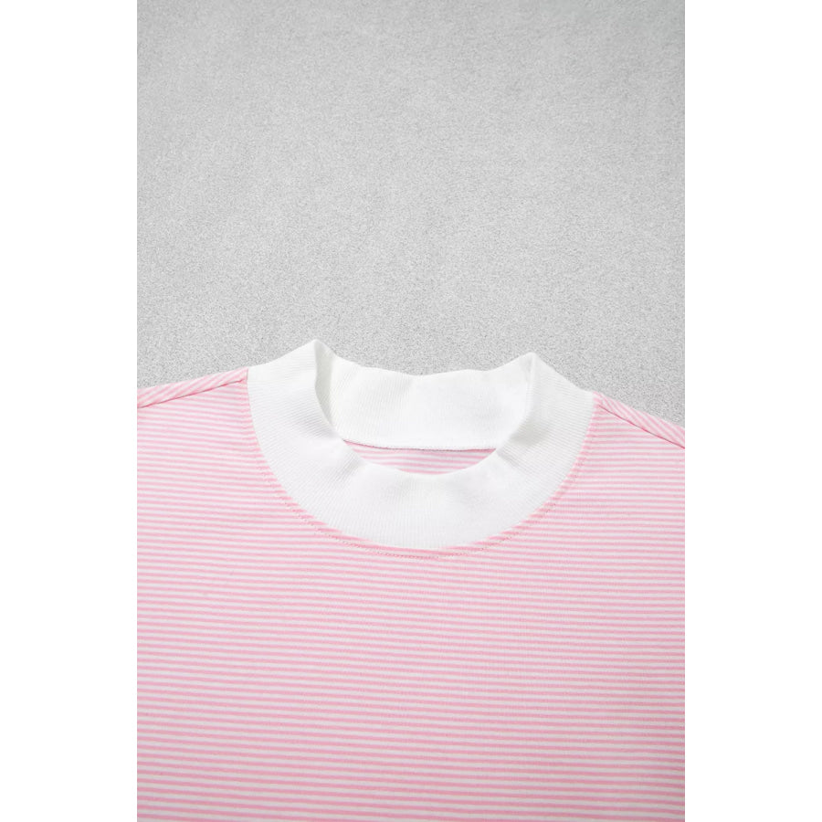 Striped Long Sleeve Top and Pants Set Apparel and Accessories