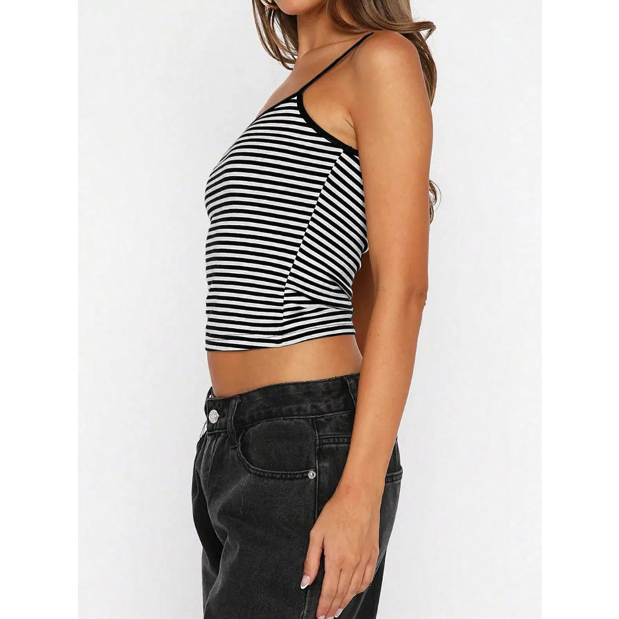 Striped Scoop Neck Cami Apparel and Accessories