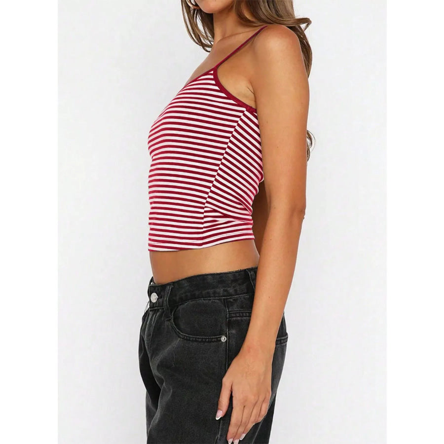 Striped Scoop Neck Cami Apparel and Accessories