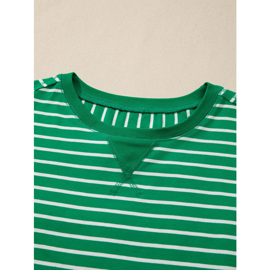 Striped Short Sleeve Relaxed-Fit T-Shirt Apparel and Accessories