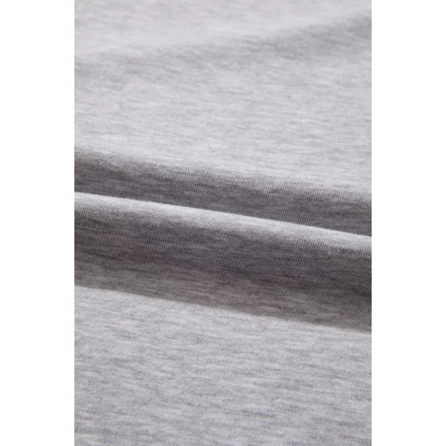Striped Shoulder Relaxed Fit T-Shirt Apparel and Accessories