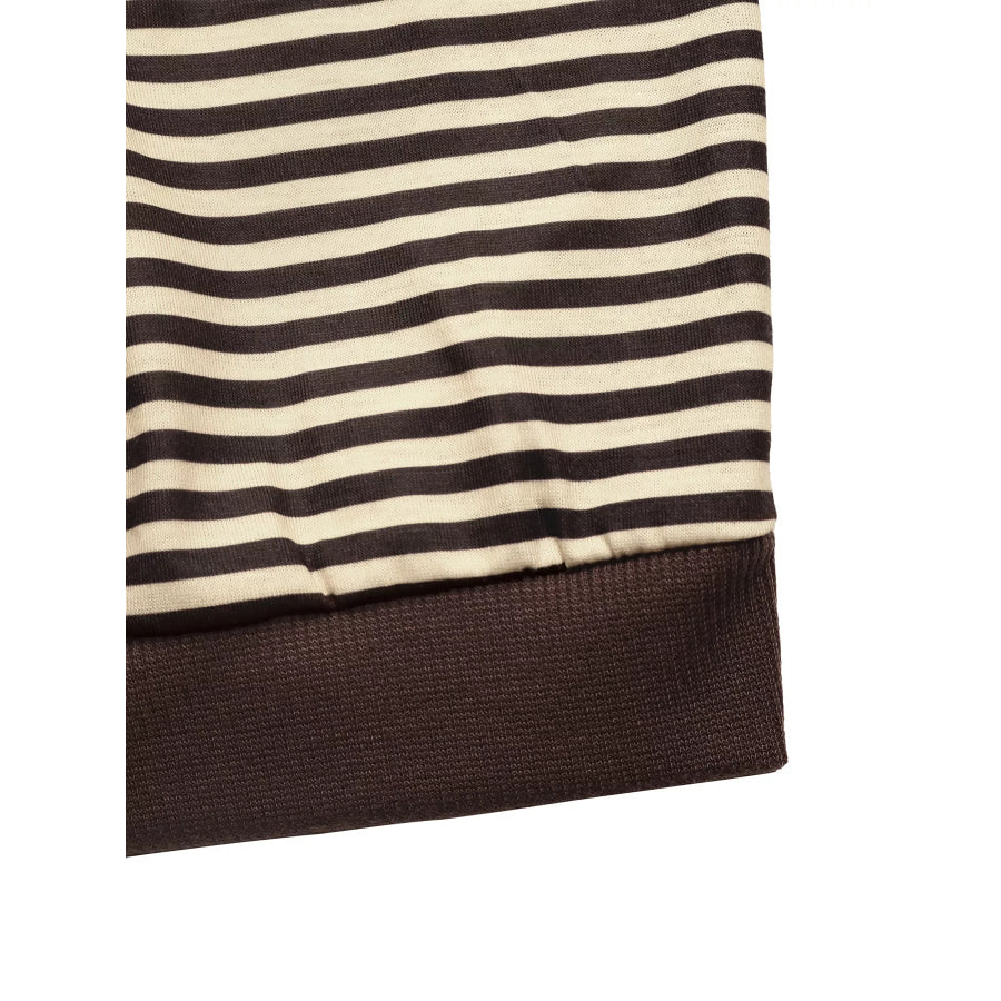 Striped Single Shoulder T-Shirt Apparel and Accessories