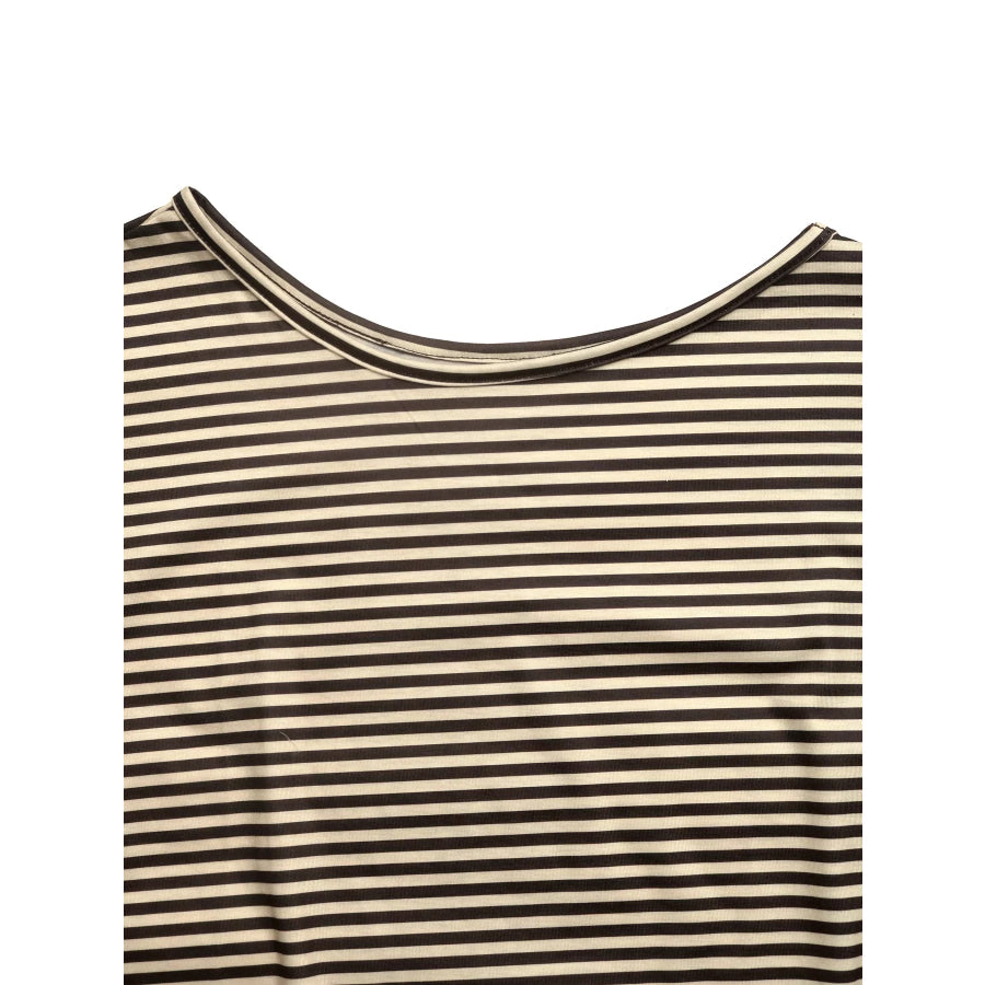 Striped Single Shoulder T-Shirt Apparel and Accessories