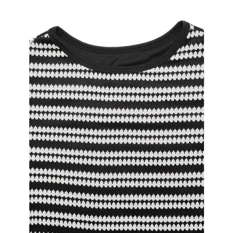 Striped Sleeveless Bodycon Knit Maxi Dress Apparel and Accessories