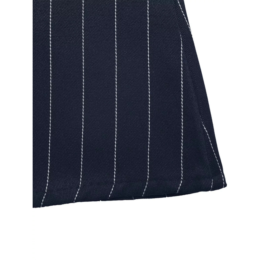 Striped Sleeveless Tie Waist Dress Apparel and Accessories