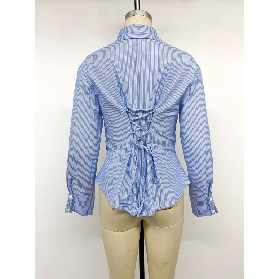 Striped Slim-Fit Button-Down Shirt Apparel and Accessories
