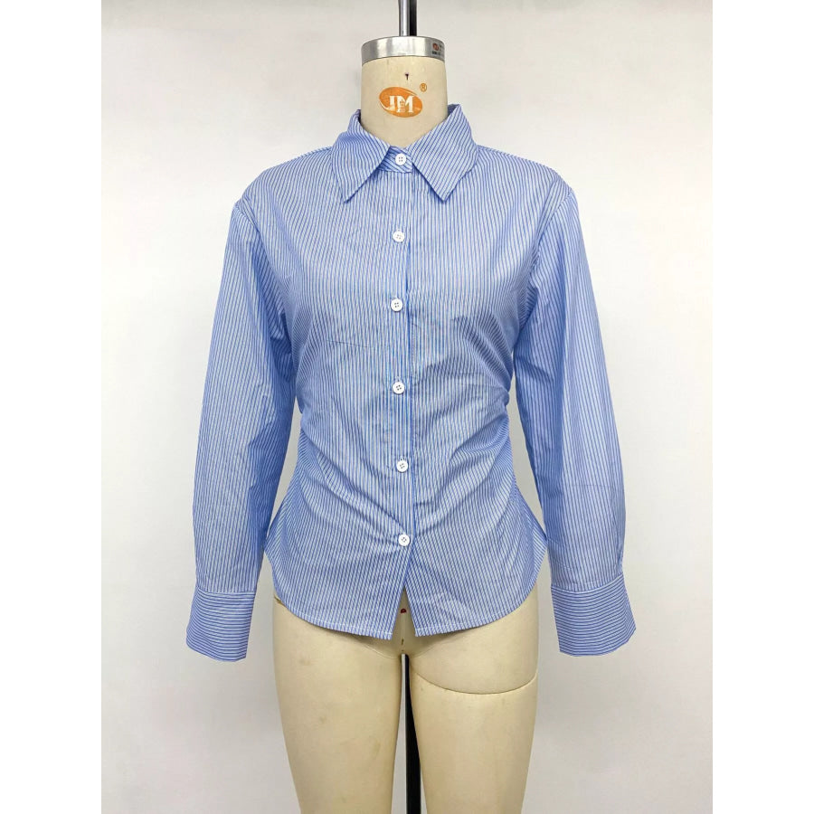 Striped Slim-Fit Button-Down Shirt Apparel and Accessories
