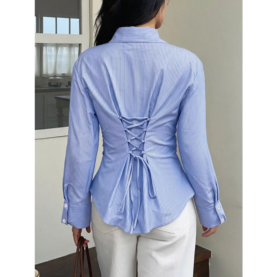 Striped Slim-Fit Button-Down Shirt Apparel and Accessories