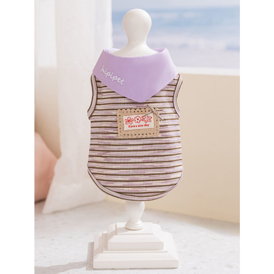 Striped Tied Pet Top Apparel and Accessories